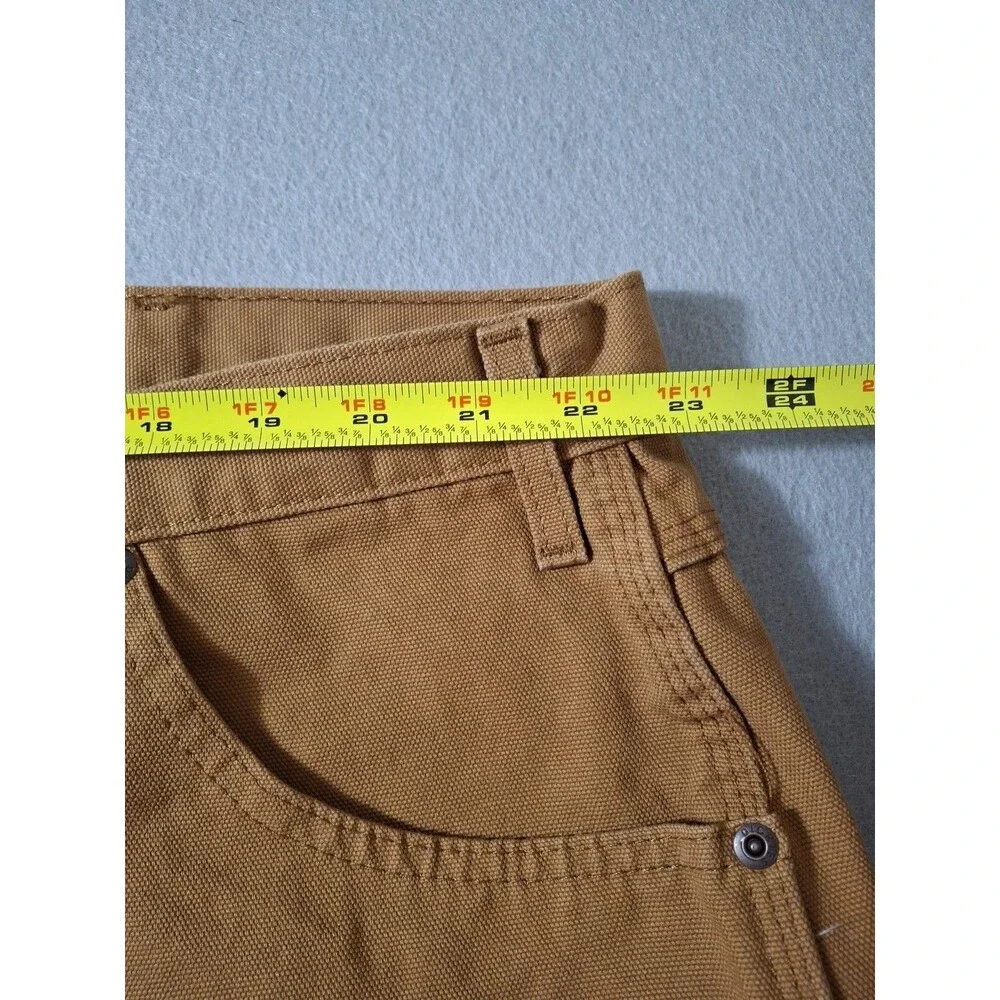 Dickies Men's 46x32 Carpenter Pants Relaxed Fit Duck Canvas 9-Pocket Pant Brown